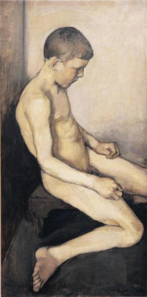 Alaston Poika by Magnus Enckell Symbolism Art dated 1892