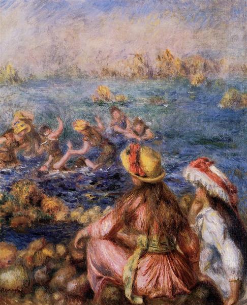 Bathers by Pierre-Auguste Renoir Impressionism Art dated 1892