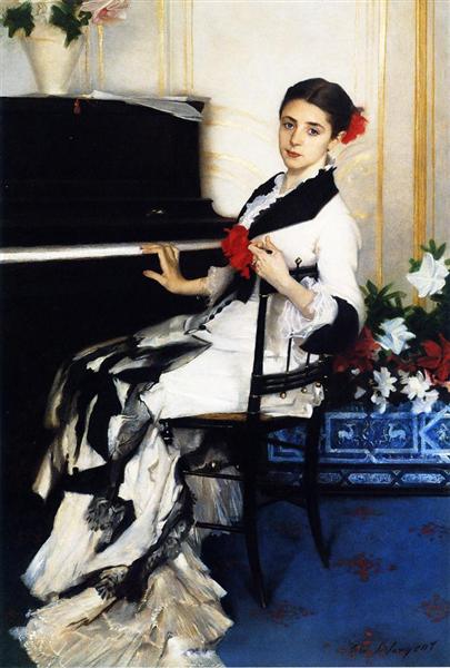 Madame Ramon Subercaseaux by John Singer Sargent Realism Art dated 1881