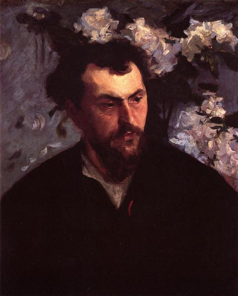 Portrait of Ernse Ange Duez by John Singer Sargent Realism Art dated 1885