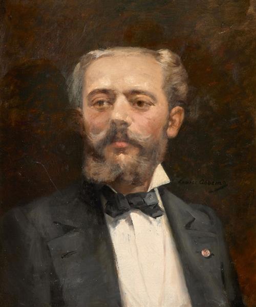 Portrait of the Painter Carolus by Louise Abb&#233;ma dated 1927