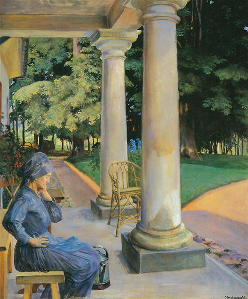 The Gardener by Jacek Malczewski Art Nouveau (Modern) Art