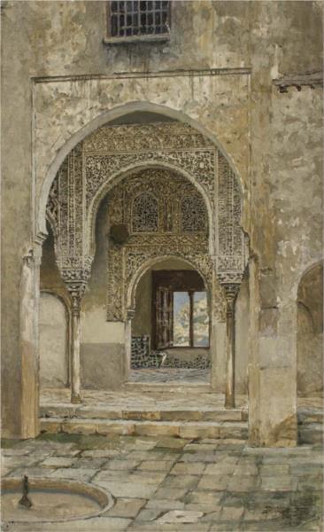 Alhambra. Spain by Vardges Sureniants Symbolism Art dated 1898