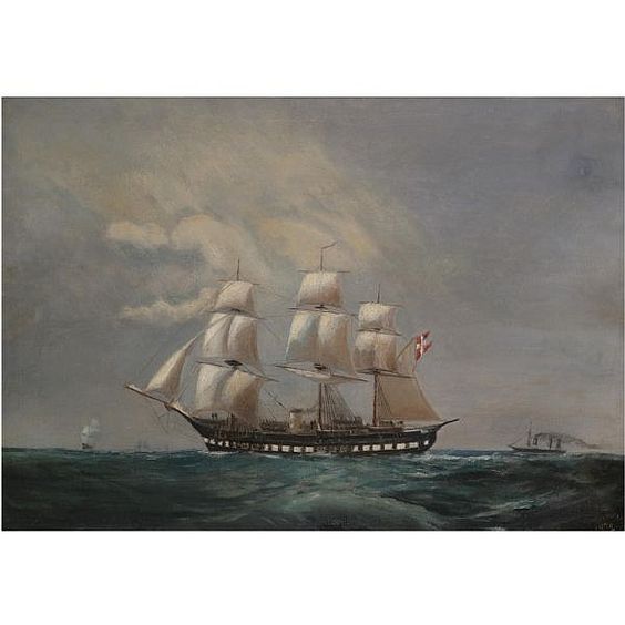 The frigate &quot;Sjelland&quot; by Ioannis Altamouras Realism Art