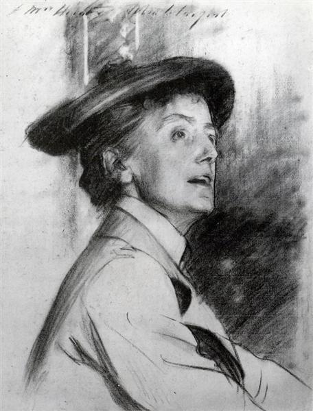 Ethel Smyth by John Singer Sargent Realism Art dated 1901