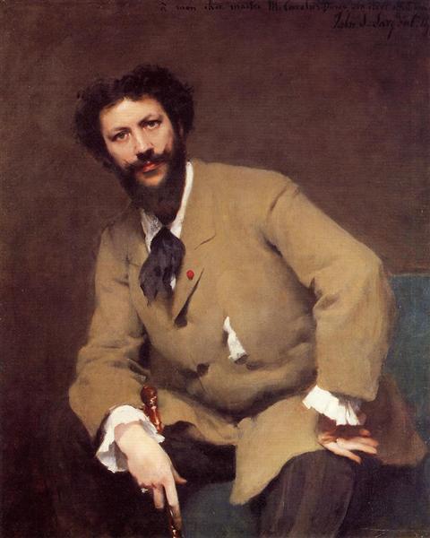 Portrait of Carolus-Duran by John Singer Sargent Realism Art dated 1879