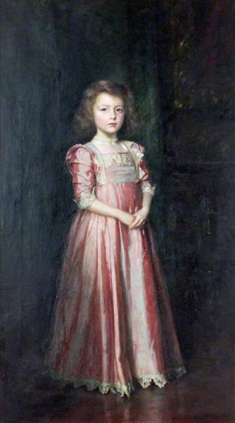 Katherine A. Ourovssoff by William Logsdail Realism Art dated 1908