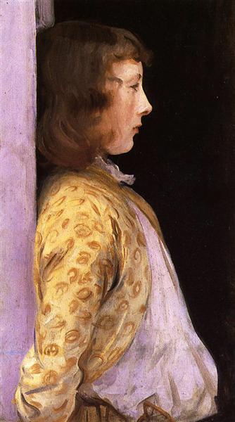 Portrait of Dorothy Barnard by John Singer Sargent Realism Art dated 1889