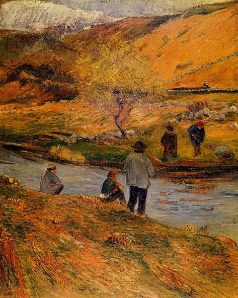 Breton Fisherman by Paul Gauguin Post-Impressionism Art dated 1888