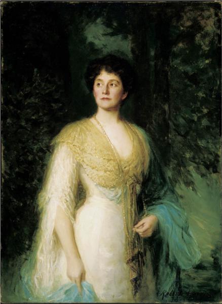 The Countess of Minto by Robert Harris Impressionism Art dated 1903