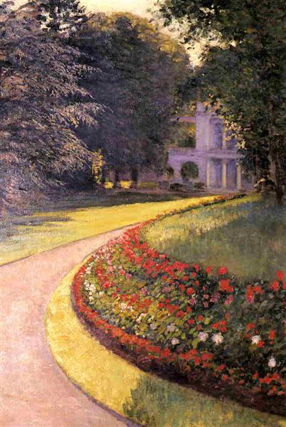 The Park at Yerres by Gustave Caillebotte Impressionism Art dated 1877