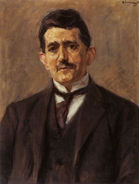 Portrait of the publisher Bruno Cassirer by Max Liebermann Impressionism Art dated 1921