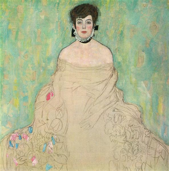 Amalie Zuckerkandl by Gustav Klimt Art Nouveau (Modern) Art dated 1918