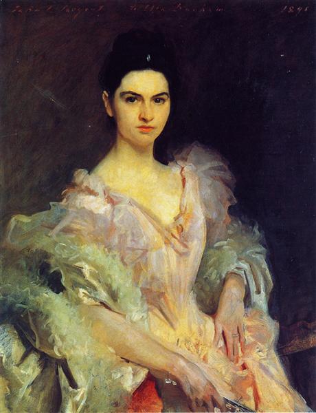 Etta Dunham by John Singer Sargent Realism Art dated 1895