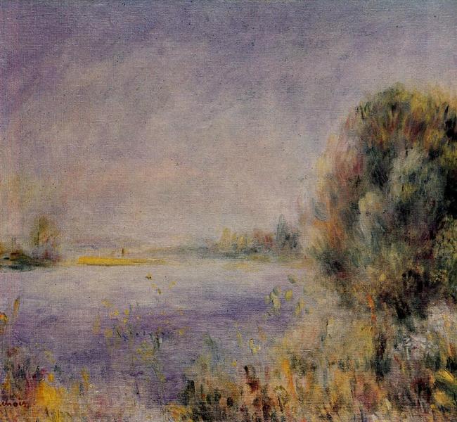 Banks of the River by Pierre-Auguste Renoir Impressionism Art dated 1876