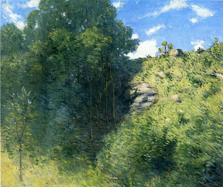 Ravine near Branchville by Julian Alden Weir Impressionism Art dated 1915