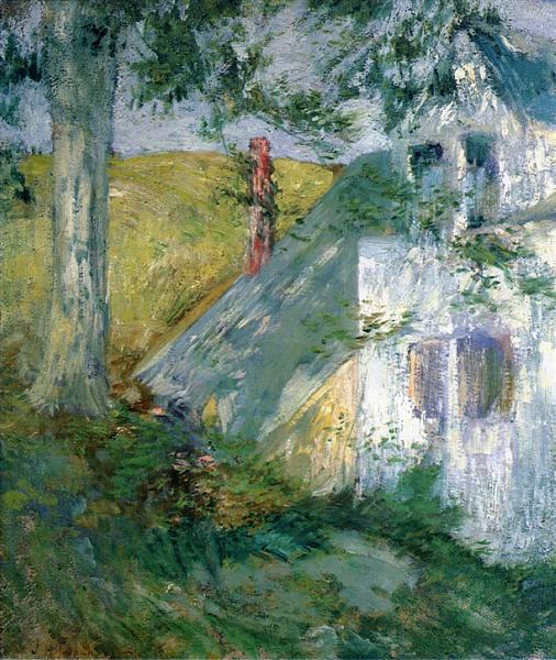 The Summer House by John Henry Twachtman Impressionism Art