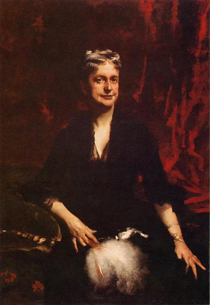 Portrait of Mrs. John Joseph Townsend (Catherine Rebecca Bronson) by John Singer Sargent Realism Art dated 1881