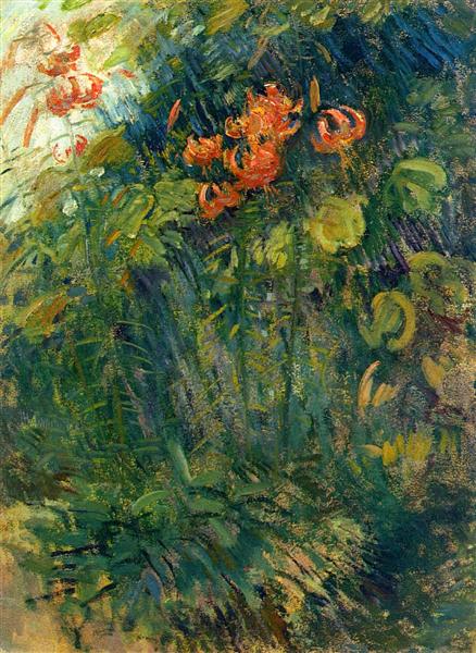 Flowers by John Henry Twachtman Impressionism Art