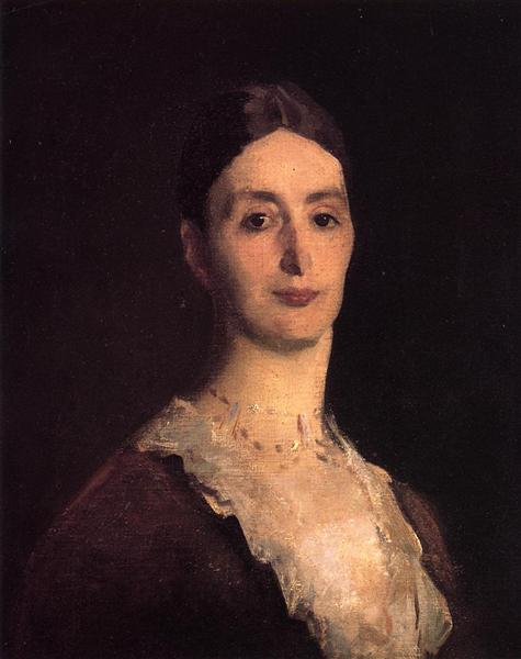 Portrait of Frances Mary Vickers by John Singer Sargent Realism Art dated 1884