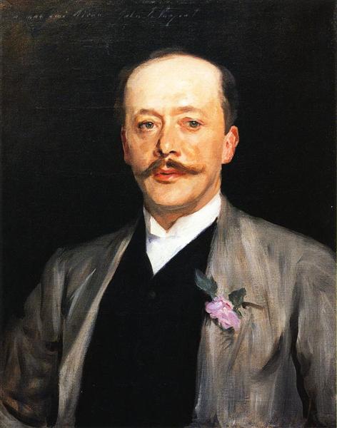 Charles Alexander Giron by John Singer Sargent Realism Art dated 1884