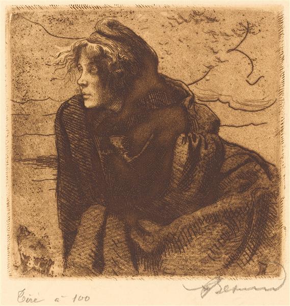 Melancholy (m&#233;lancolie) by Paul-Albert Besnard Impressionism Art dated 1888