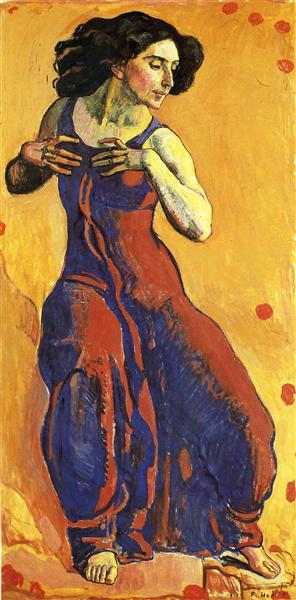 Woman in Ecstasy by Ferdinand Hodler Art Nouveau (Modern) Art dated 1911