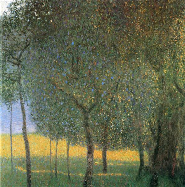 Fruit Trees by Gustav Klimt Art Nouveau (Modern) Art dated 1901