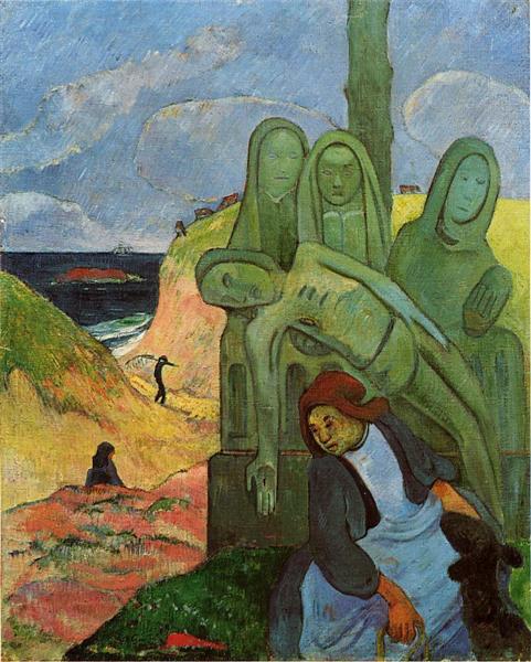 Calvaire breton by Paul Gauguin Post-Impressionism Art dated 1889