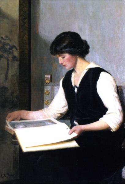 Reading by Lilla Cabot Perry Impressionism Art