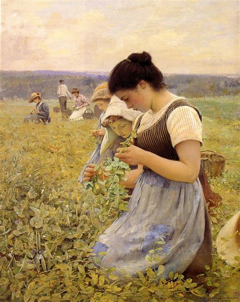 Women in the Fields by Charles Sprague Pearce Impressionism Art