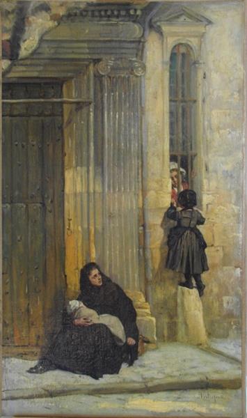 The beggar by Alexandre Antigna Realism Art