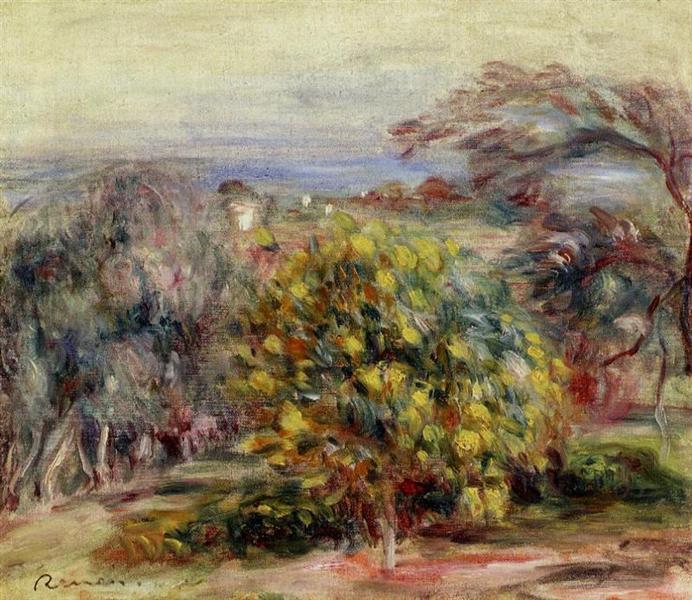 Landscape at Collettes by Pierre-Auguste Renoir Impressionism Art