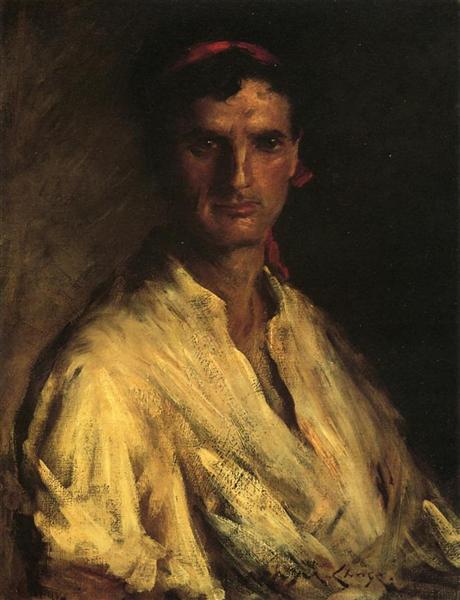 A Young Roman by William Merritt Chase Realism Art