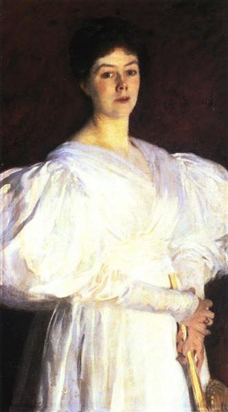 Mrs. Frederick Barnard by John Singer Sargent Realism Art dated 1885