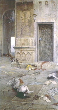 After the Massacre by Vardges Sureniants Symbolism Art dated 1899