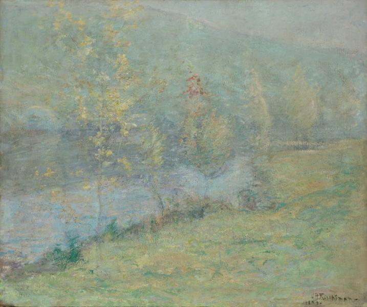 Misty May Morn by John Henry Twachtman Tonalism Art dated 1899