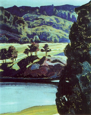 Yuhinlahti by Nicholas Roerich Symbolism Art dated 1917