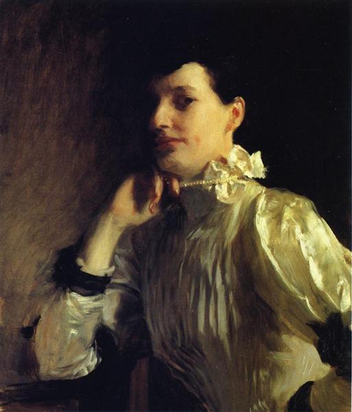 Mabel Marquand, Mrs. Henry Galbraith Ward by John Singer Sargent Realism Art dated 1893