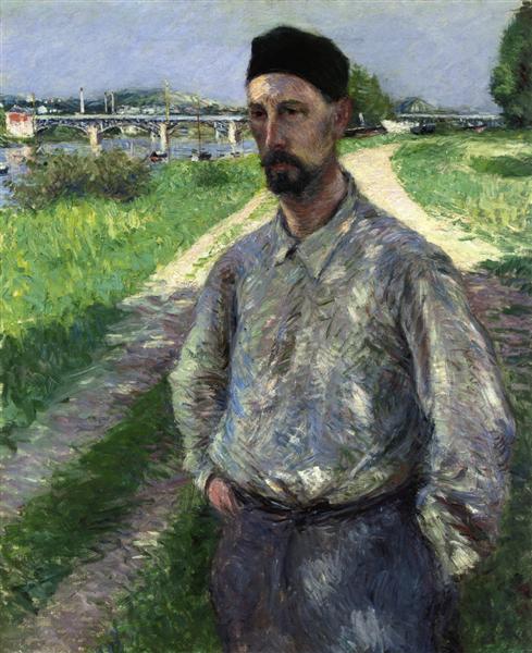 Portrait of Eugene Lamy by Gustave Caillebotte Impressionism Art dated 1889