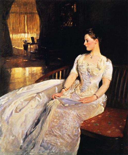 Mrs. Cecil Wade by John Singer Sargent Realism Art dated 1886