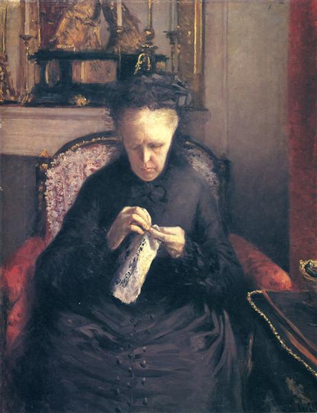 Portrait of Madame Martial Caillebotte by Gustave Caillebotte Impressionism Art dated 1877