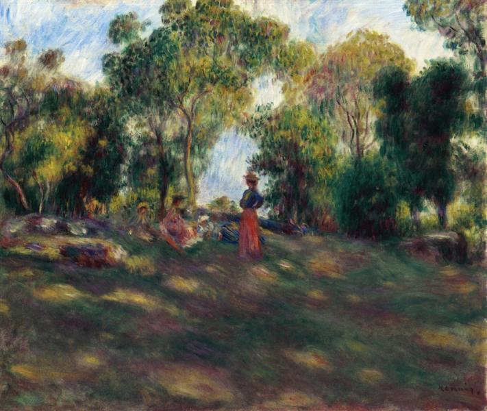 Landscape by Pierre-Auguste Renoir Impressionism Art dated 1881