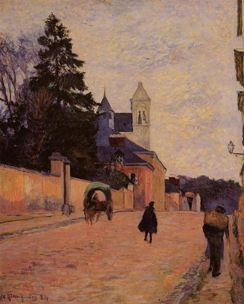 Street in Rouen by Paul Gauguin Impressionism Art dated 1884