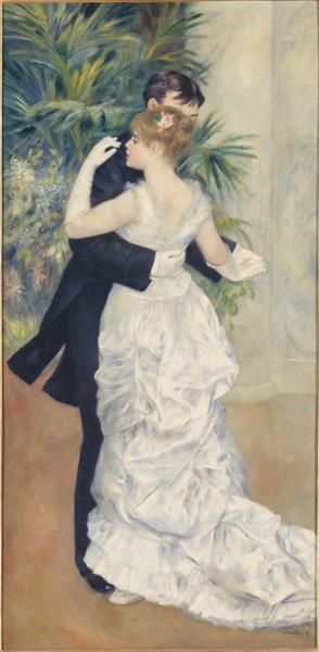 Dance in the City by Pierre-Auguste Renoir Impressionism Art dated 1883