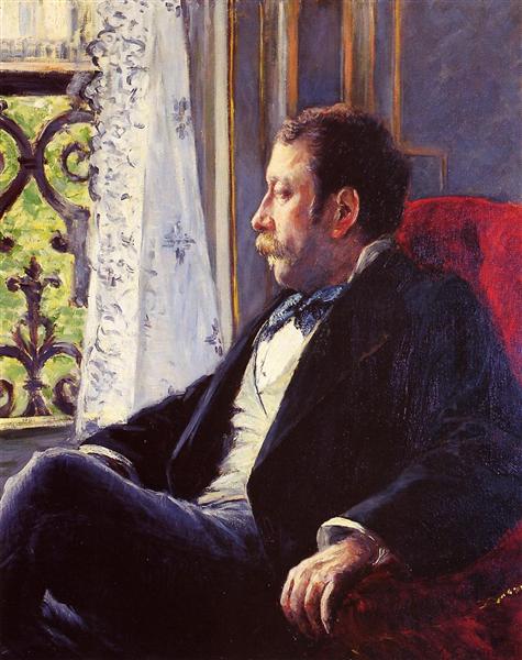 Portrait of a Man by Gustave Caillebotte Impressionism Art dated 1880