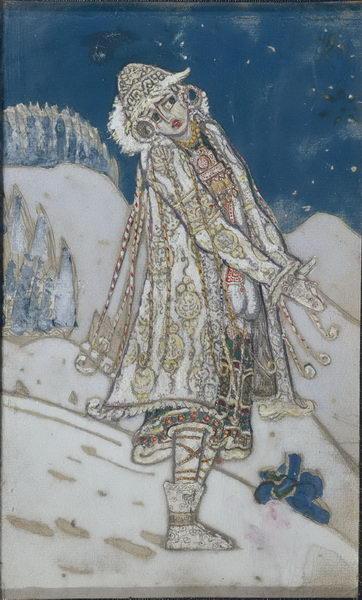 Snow Maiden by Nicholas Roerich Art Nouveau (Modern) Art dated 1912