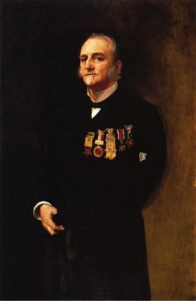 General Lucius Fairchild by John Singer Sargent Realism Art dated 1887