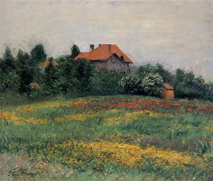 Norman Landscape by Gustave Caillebotte Impressionism Art dated 1884