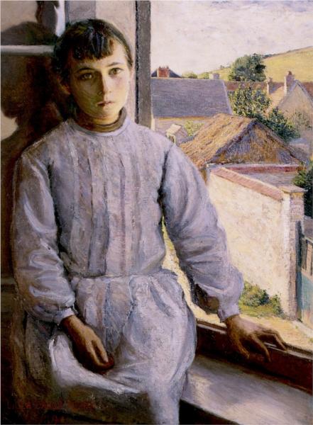 Angela by Lilla Cabot Perry Impressionism Art dated 1891